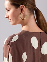 Brown/White Spot - T-shirt coupe droite texturé - Image 5 de 8