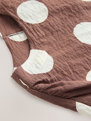 Brown/White Spot - T-shirt coupe droite texturé - Image 8 de 8