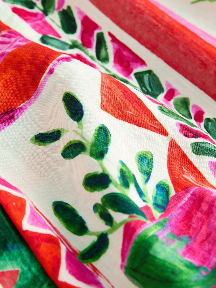 Abstract Fruit Print Textured Boxy T-Shirt - Image 7 of 7