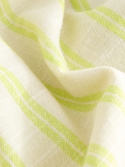 Neutral/Yellow Stripe Long Sleeve Shirt With Linen - Image 8 of 8