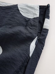 Navy/White Spot Drape Lightweight Maxi Skirt - Image 9 of 10