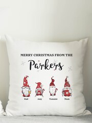 Personalised Gonk Christmas Cushion Cover by PMC - Image 2 of 3