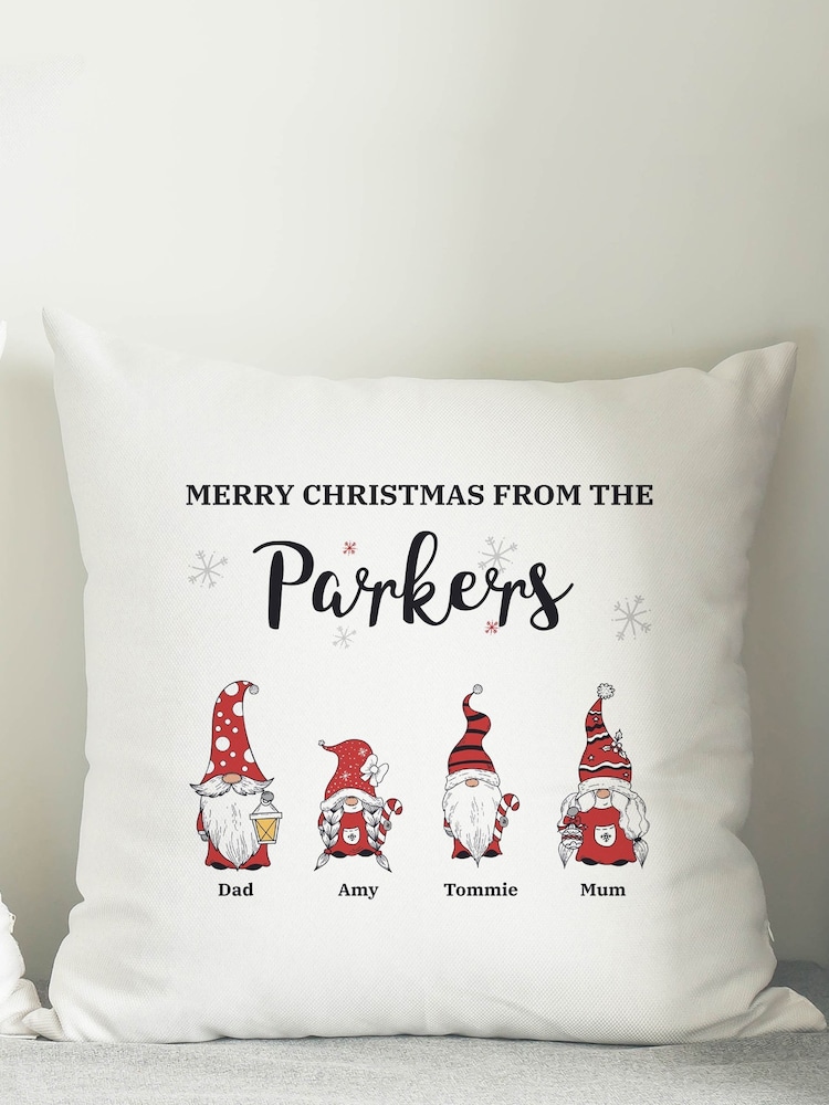 Personalised Gonk Christmas Cushion Cover by PMC - Image 2 of 3