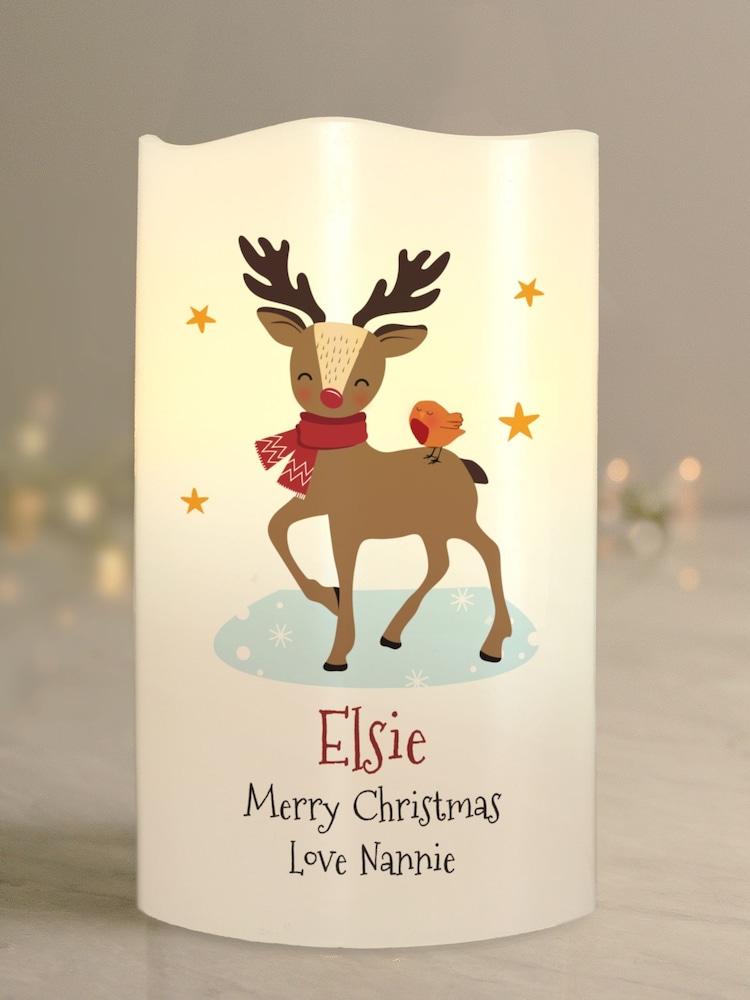 Personalised LED Christmas Candle by PMC - Image 3 of 3