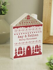 Christmas Fairisle Pattern House Ornament by PMC - Image 3 of 3