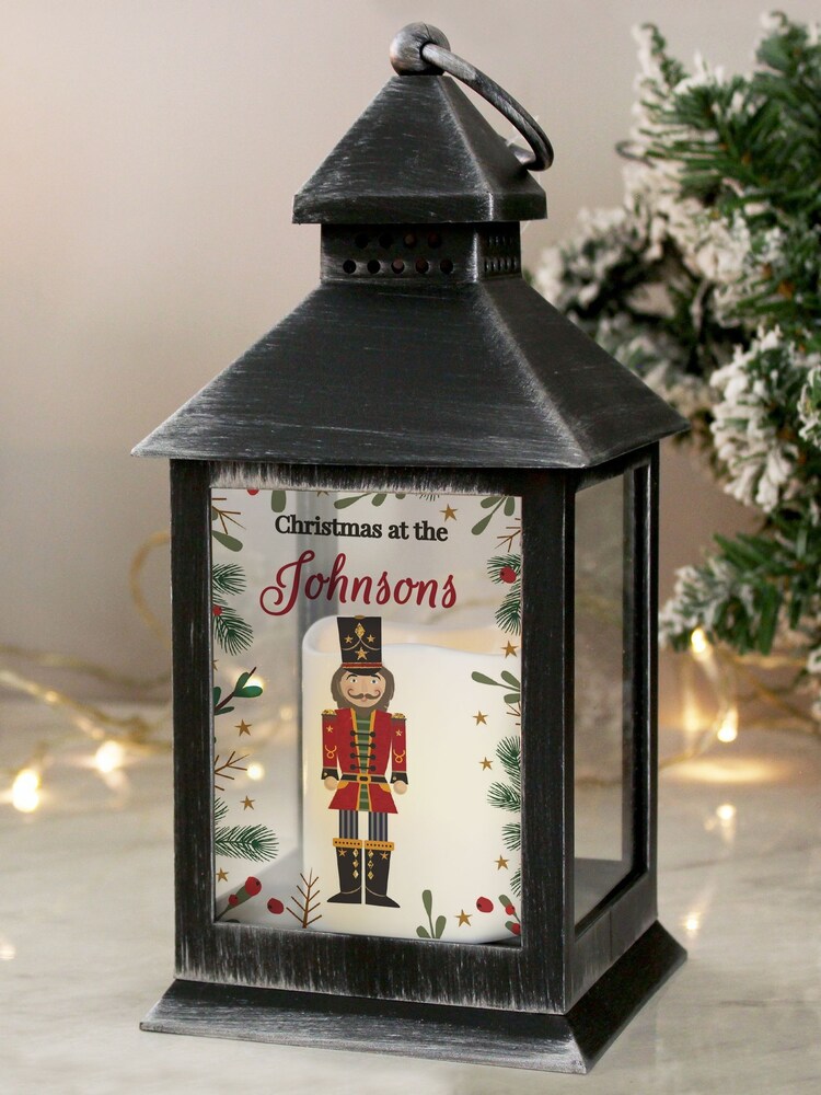 Personalised Christmas Nutcracker LED Lantern by PMC - Image 1 of 3