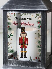 Personalised Christmas Nutcracker LED Lantern by PMC - Image 3 of 3