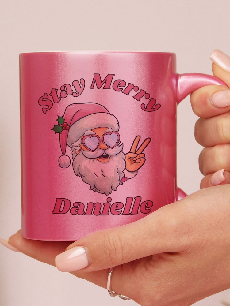 Personalised Stay Merry Christmas Mug by PMC - Image 2 of 3 Personalised Stay Merry Christmas Mug by PMC - Image 2 of 3