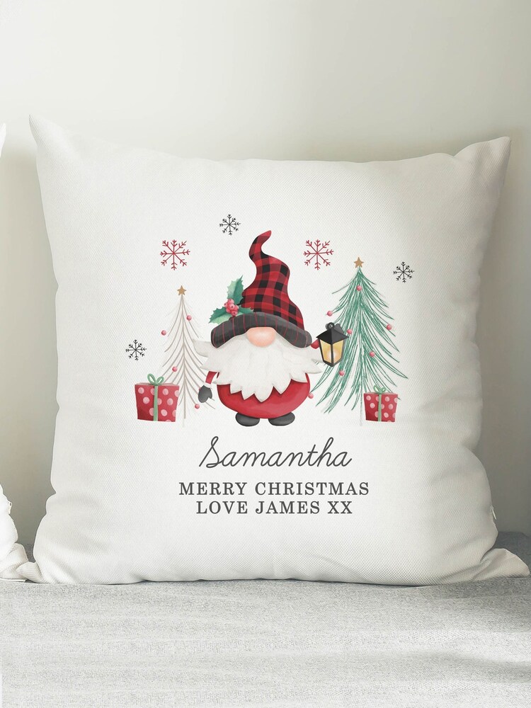 Personalised Gonk Christmas Cushion by PMC - Image 2 of 3 Personalised Gonk Christmas Cushion by PMC - Image 2 of 3