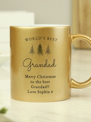 Personalised Christmas Gold Mug by PMC - Image 1 of 3