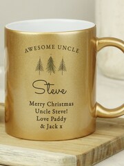 Personalised Christmas Gold Mug by PMC - Image 3 of 3