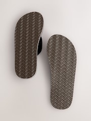 Black Textured Flip Flops - Image 7 of 7