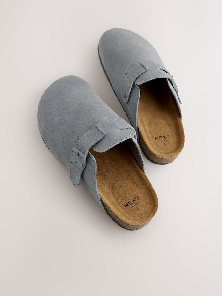 Grey EDIT Suede Mules - Image 2 of 6