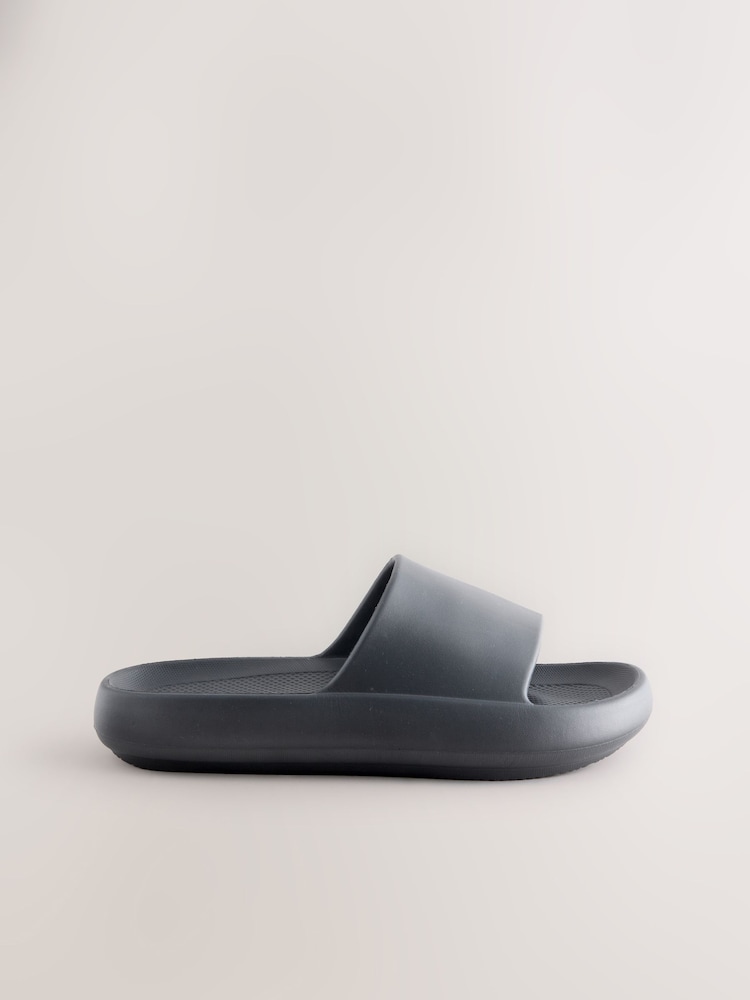 Black Chunky EVA Sliders - Image 2 of 5