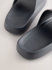 Black Chunky EVA Sliders - Image 3 of 5