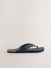 Azul marino - Chanclas con diseño deshilachado - Imagen 2 de 5