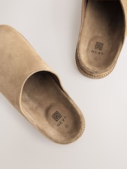 Stone Suede Mules - Image 3 of 5