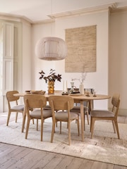 Willis & Gambier Oak Otto 6-8 Seater Extending Dining Table - Image 5 of 8
