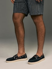 Navy Suede Cupsole Boat Shoes - Image 1 of 6