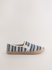 Navy Textured Espadrilles - Image 3 of 6