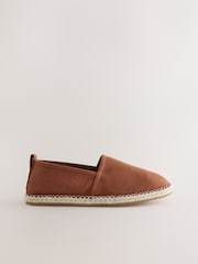 Rust Brown Searsucker Espadrille - Image 1 of 5