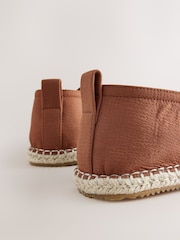 Rust Brown Searsucker Espadrille - Image 4 of 5