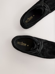 Black Suede Apron Shoes - Image 6 of 8