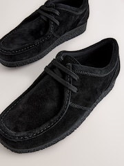 Black Suede Apron Shoes - Image 7 of 8