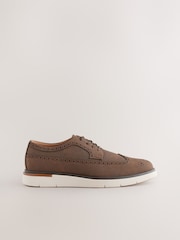 Brown Sports Wedge Shoes - Image 3 of 6