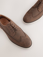 Brown Sports Wedge Shoes - Image 4 of 6