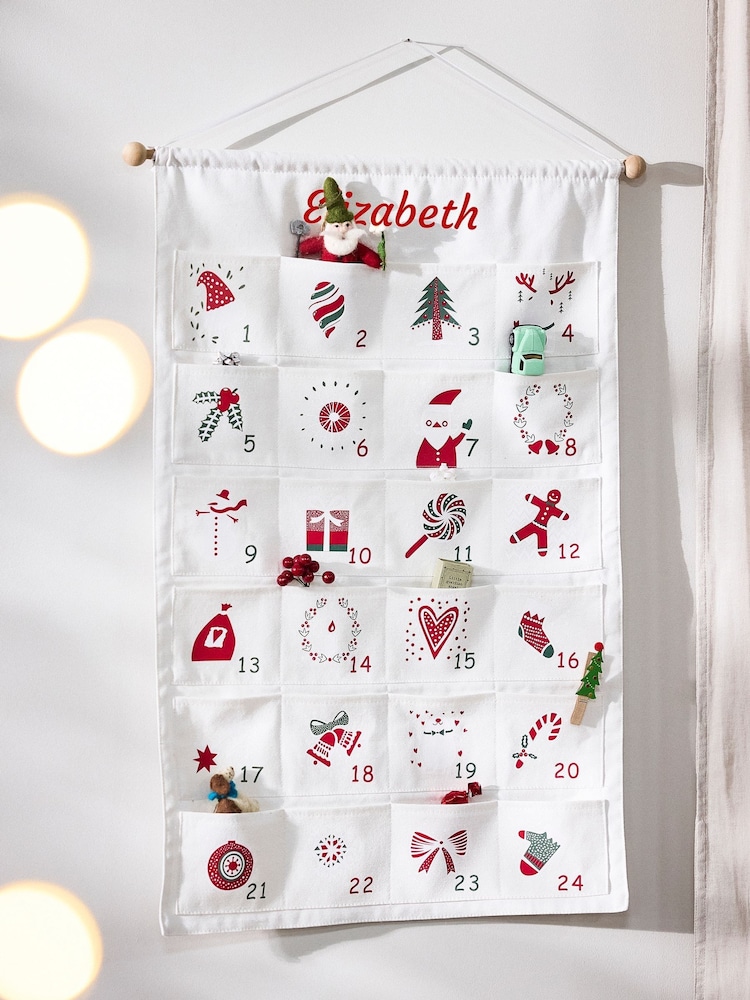 Personalised Christmas Countdown Hanging Advent Calendar by Dibor - Image 1 of 5