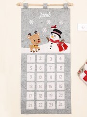 Personalised Snowy Adventure Hanging Christmas Advent Calendar by Dibor - Image 3 of 4