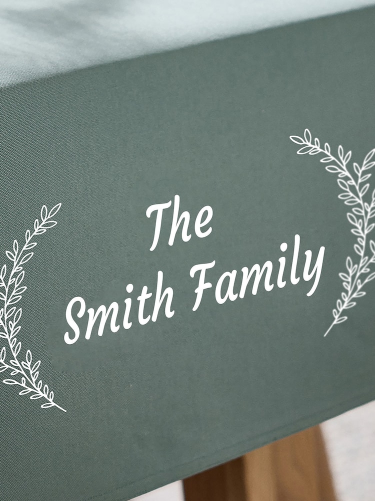 Personalised Botanical 100% Cotton Table Runner by Dibor - Image 4 of 4