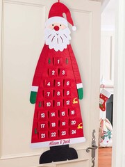 Personalised Giant Father Christmas Hanging Advent Calendar by Dibor - Image 1 of 3