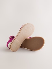 Hot Pink Crochet Buckle Fastening Sandals - Image 3 of 5