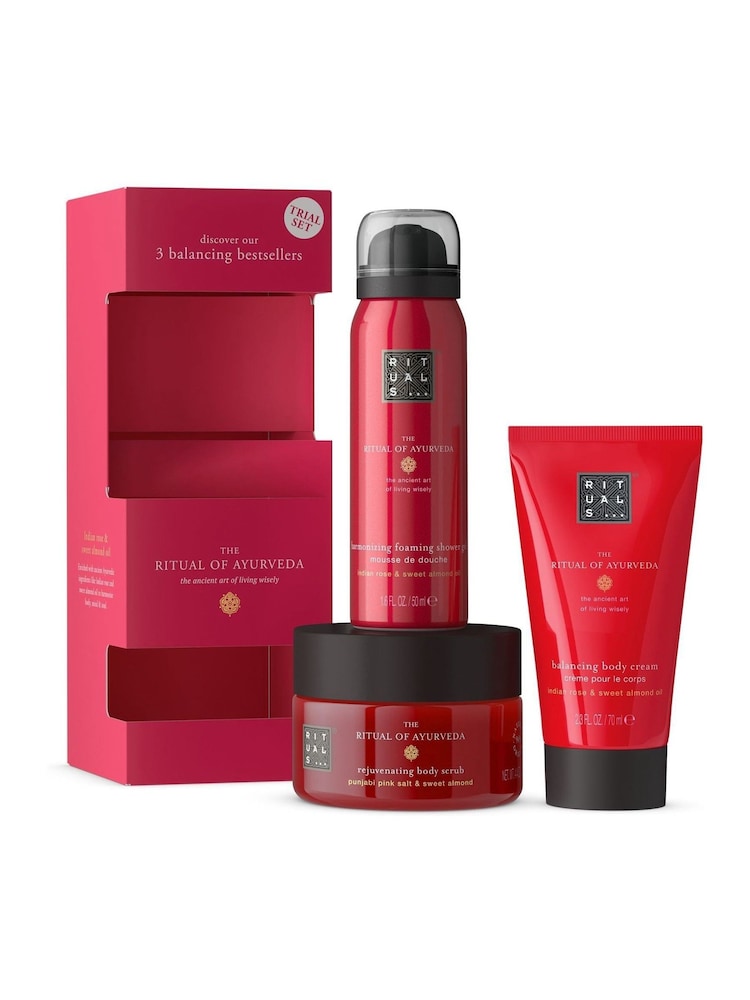 Rituals The Ritual of Ayurveda Sweet Almond Oil and Indian Rose Trial Gift Set (Worth Over £27) - Image 1 of 5