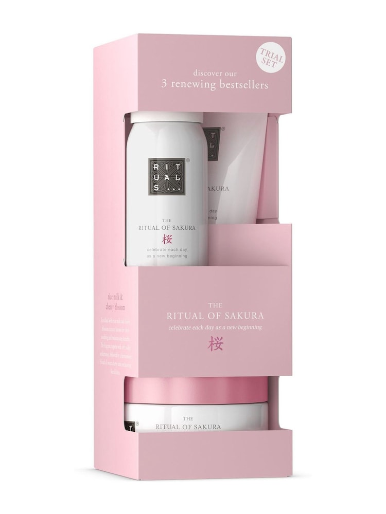 Rituals Pink Sakura Cherry Blossom Rice Milk Trial Gift Set (Worth Over £27) - Image 2 of 5