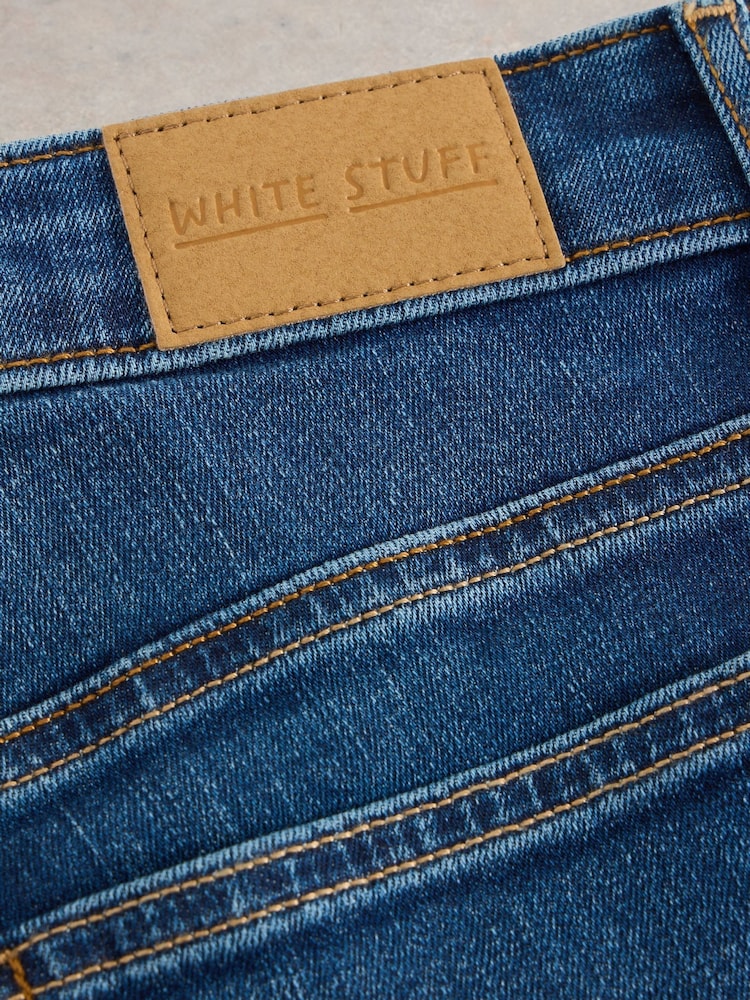 White Stuff Blue Taylor Straight Jeans - Image 6 of 6