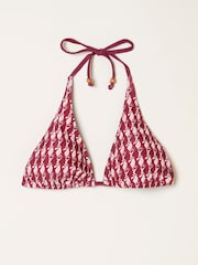 FatFace Red Tie Side Rue Retro Shell Bikini Bottom - Image 1 of 1