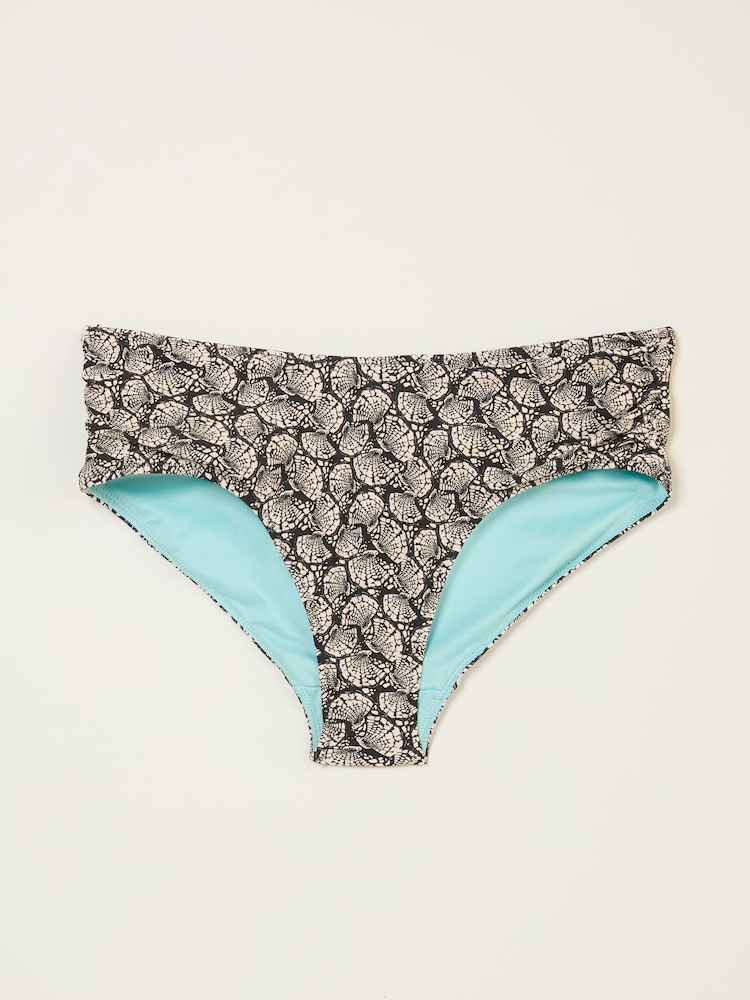 FatFace Camber Black Mono Shell Bikini Bottoms - Image 5 of 5