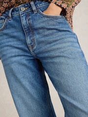 White Stuff Blue Charlie Straight Jeans - Image 4 of 6
