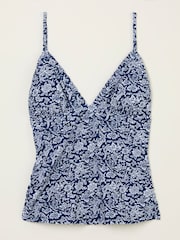 FatFace Leven Indigo Blue Damask Paisley Tankini - Image 5 of 5