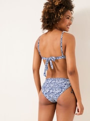 FatFace Indigo Blue Bonne Damask Paisley Bikini Bottoms - Image 2 of 5