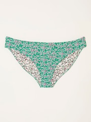 FatFace Green Filey Vine Floral Print Reversible Bikini Bottoms - Image 1 of 1