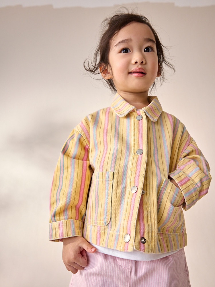 Multi Stripe 100% Cotton Shacket (3mths-7yrs) - Image 1 of 9