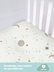Silentnight White 100% Cotton Safe Nights Fitted Sheet - Image 2 of 10