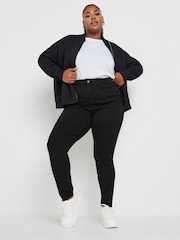 Yours Curve Black AVA Skinny Jeans - Image 1 of 4