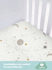 Silentnight White 100% Cotton Safe Nights Fitted Sheet - Image 2 of 9