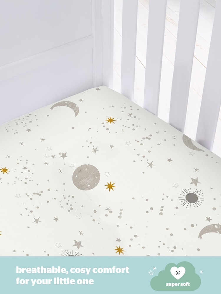 Silentnight White 100% Cotton Safe Nights Fitted Sheet - Image 2 of 9