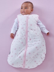 Silentnight Pink 100% Cotton Safe Nights 2.5 Tog Baby Sleeping Bag - Image 3 of 4